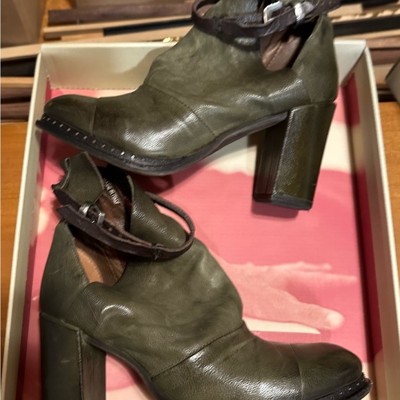 AS.98 green heeled booties - Picture 4 of 14